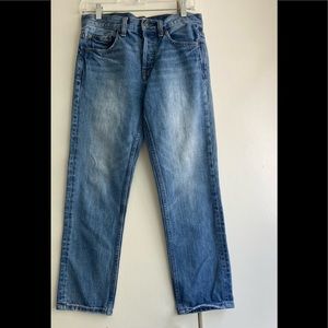 Free People size W 26 hide button front jeans, woman’s.